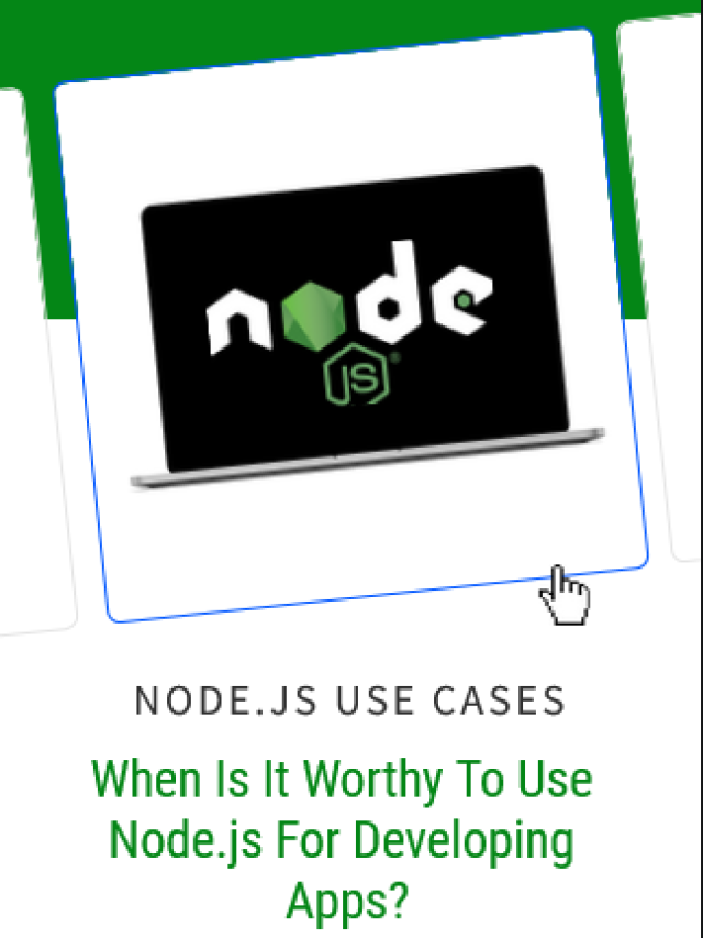 Node.js use cases: When is it worth to use node.js for developing apps?
