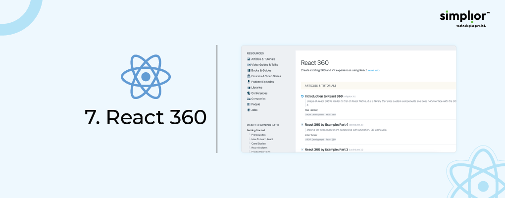 React 360 - Simplior